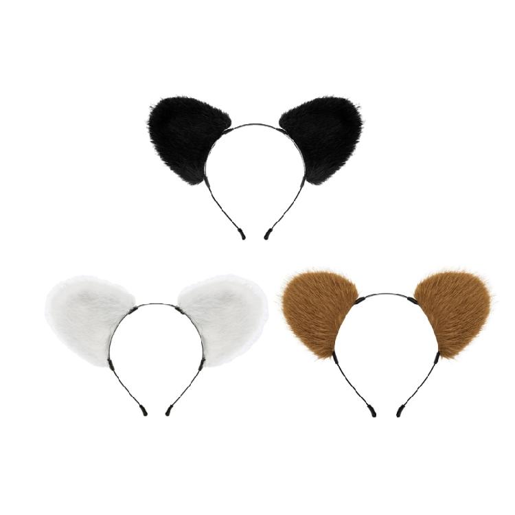 Fashionable Bear Ear Headband Soft Headwear Headpiece Hair Accessory for Women Girls Adds Fun to Any Hairstyle