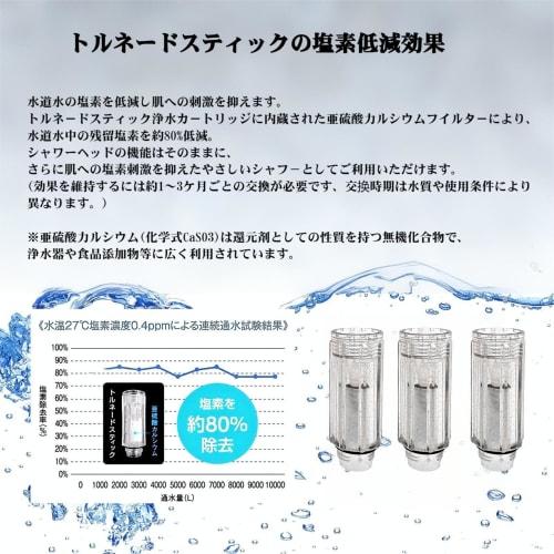 NautoUs Tornad Stick [Authentic Dealer] [Tornado Stick] Shower Head Water Purification Cartridge, Reduces Chlorine, Improves Cleaning, and Saves Water