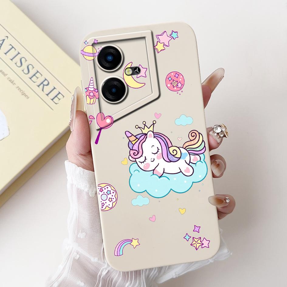 For Tecno Pova Neo Case LE6 LE6h Shockproof Cover Lovely Astronaut Liquid Silicone Bumper For Tecno Pova Neo 3 LH6n PovaNeo Etui