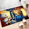 Custom Princess Mat Personalized Name, Polyester Washable Indoor Entryway Rug, Gift for Christmas, Easter, Thanksgiving Day