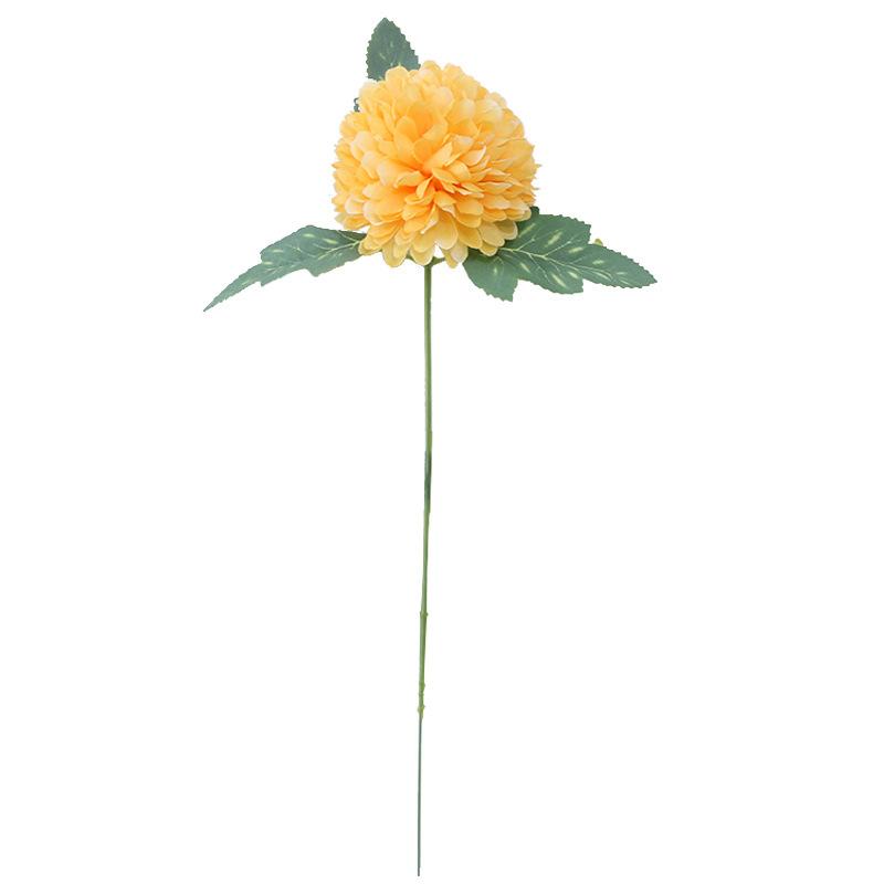 5pcs/lots Artificial Table Tennis Chrysanthemum Dandelion Fake Flower Branch Wedding Bouquet Home Living Room Garden Plant Decor