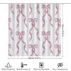 Elegant Pink Ribbons Shower Curtain Waterproof Bath Decor For Home Decoration Room Mosaic Wall Art Print Privacy Screen Duvet Co