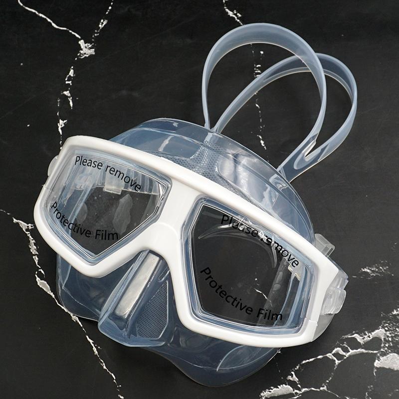 

Professional Free Diving Mask Resin Lens Anti-Fog 120 degree View Low Volume Scuba Diving Mask Goggles Snorkeling Dive Glasses каштановый