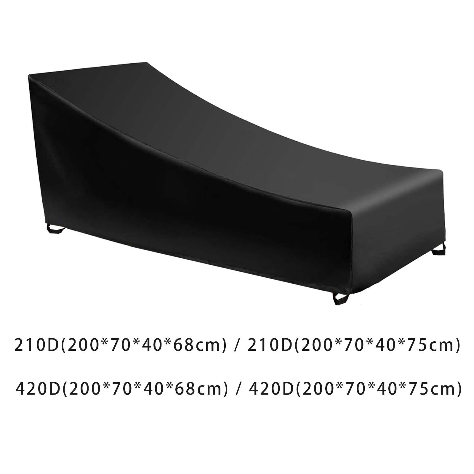 

Чохол для шезлонга на патіо, водонепроникний, стійкий до погодних умов, для садових крісел 210D Width 68cm