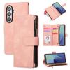 For Samsung Galaxy Z Fold7 5G Case Zipper Wallet Leather Phone Cover with Shoulder Strap