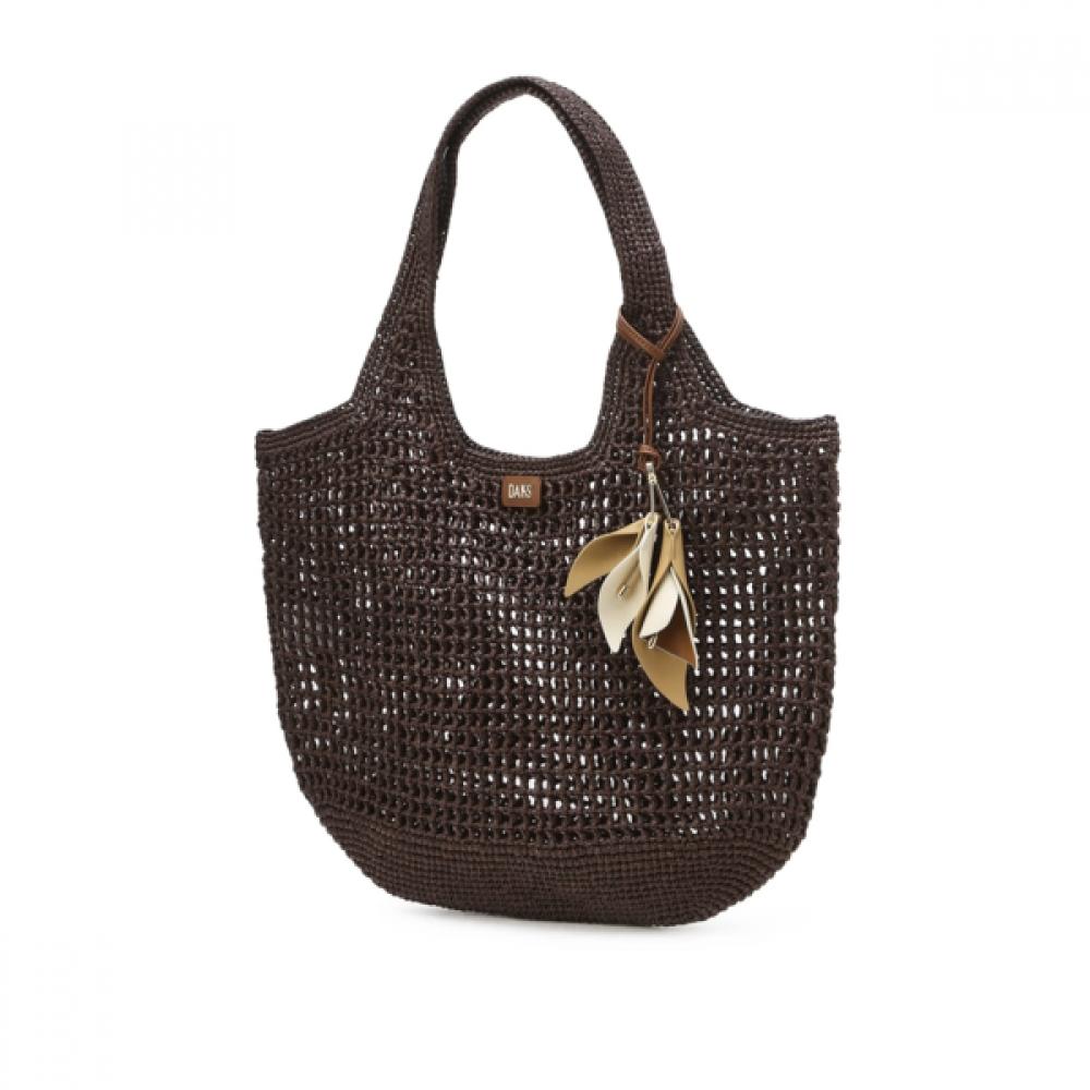 Daks Brown Lapia Twist Mesh ShouLder Bag L Dcba5f590w3
