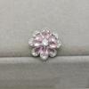 5pcs Colorful Zircon Flower Design Luxury Shank Buttons Of Clothing Elegant High Quality Shinning Rhinestone Sewing Button