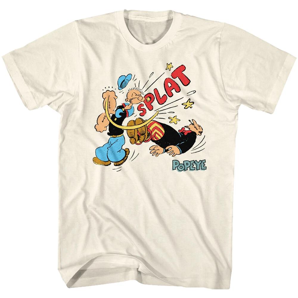 Popeye The Sailor Man Classic Cartoon Sailor Punch SPLAT KO Men s T Shirt 3XL