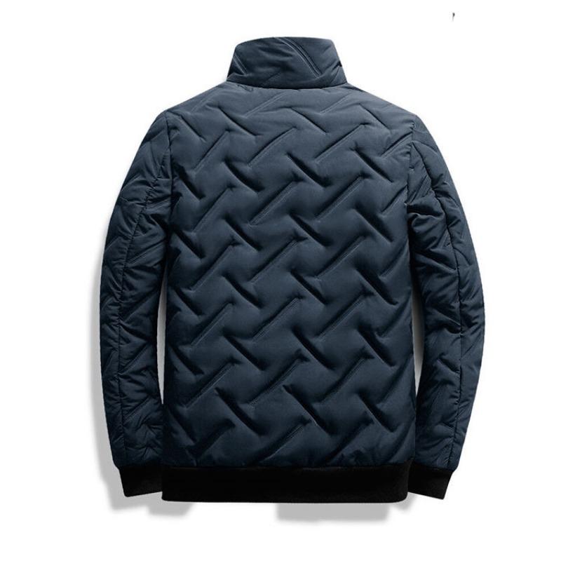 Men S Short Stand Collar Casual Cotton Jacket For Winter