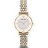 Gianni T-Bar White Bicolor Metal Ladies Quartz Watch AR2076
