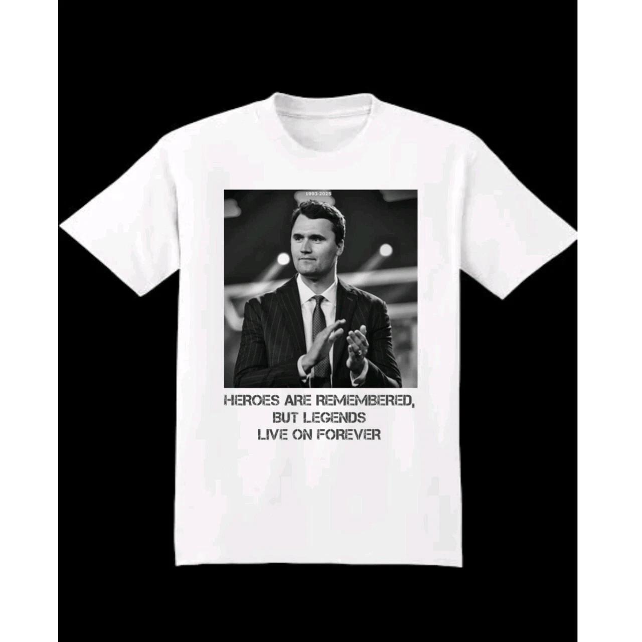 1993-2026 Charlie Kirk Memorial T Shirt Rest In Peace RIP Conservative Tee Tribu M