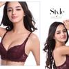 Sexy Lace Bra Ultra-thin Sexy Ladies No Sponge Comfortable Underwear Gathered Bra Big Breasts Small and Large Size Bra Thin and Breathable