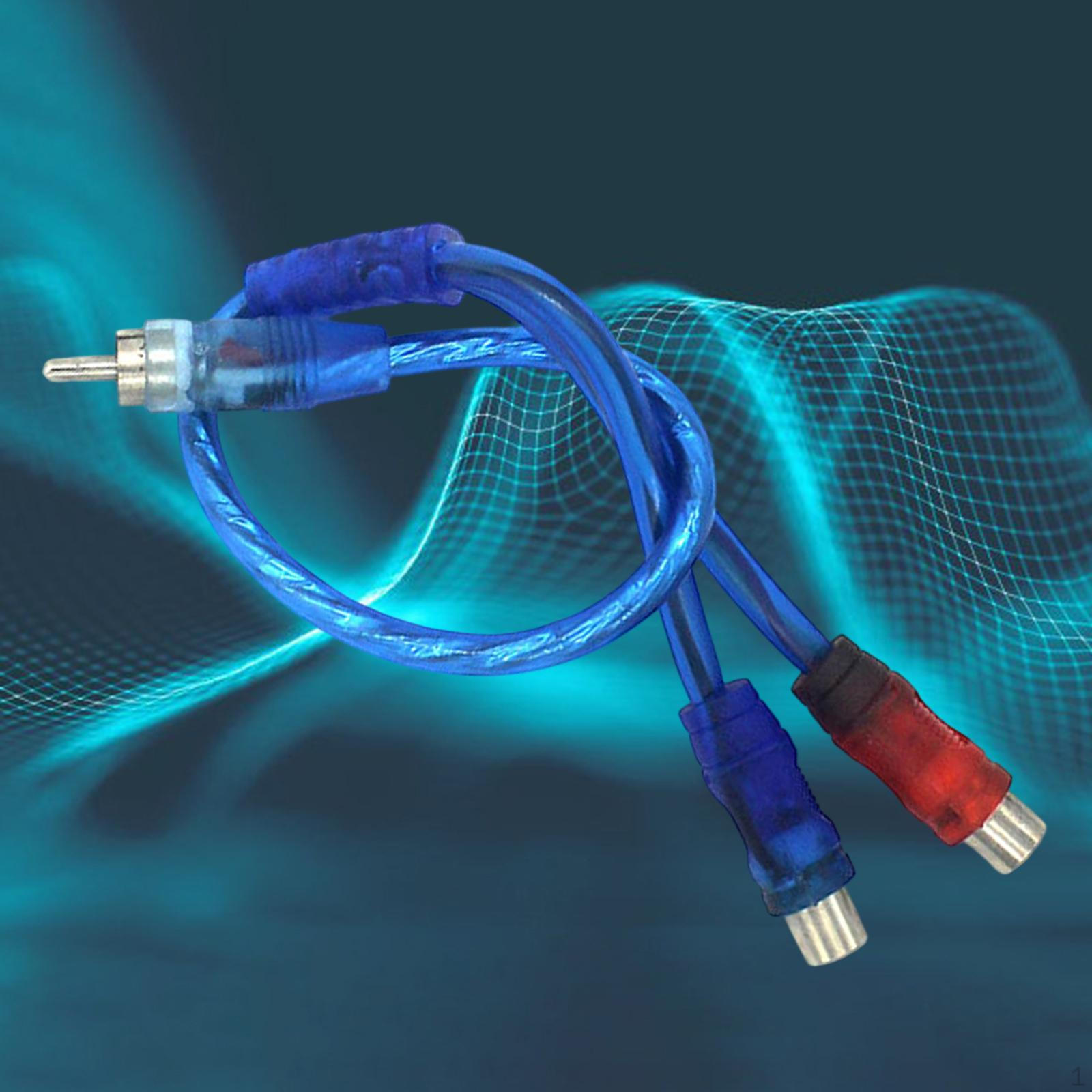 

Аудиокабель RCA 30 см Y-адаптер разветвитель для автомобильной стереосистемы домашней системы динамики усилитель 2 Female to 1 Male