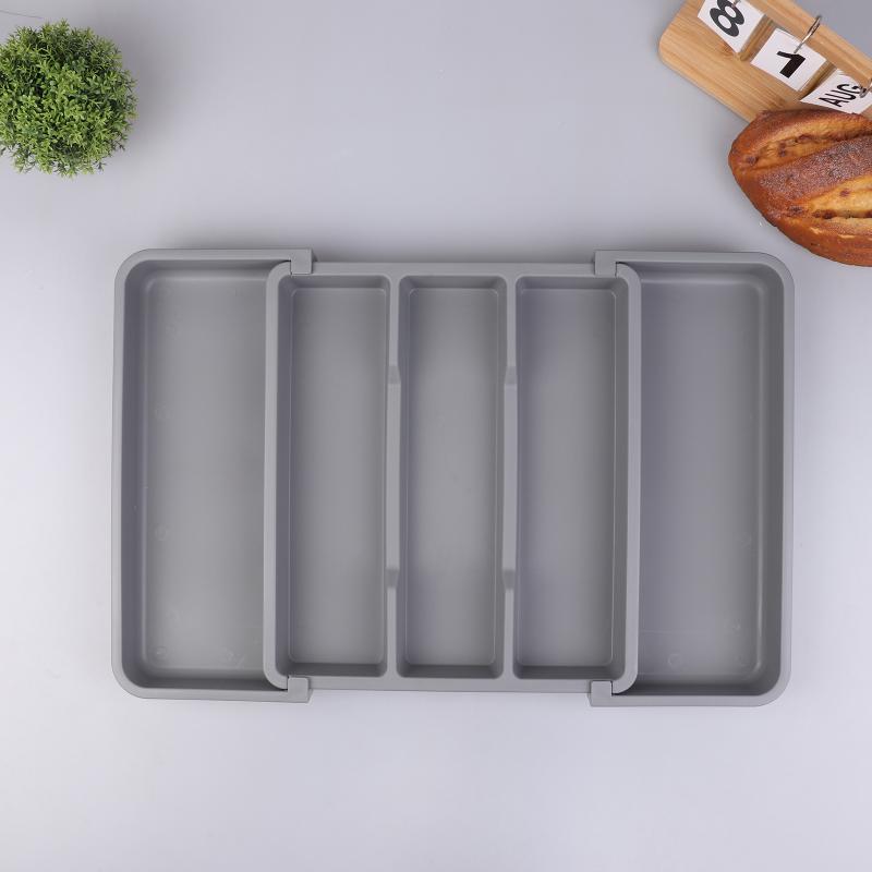 1Pcs Expandable Cooking Utensil Tray Utensil Organizer For Kitchen Drawers Adjustable Cutlery Silverware Flatware Holder Tool