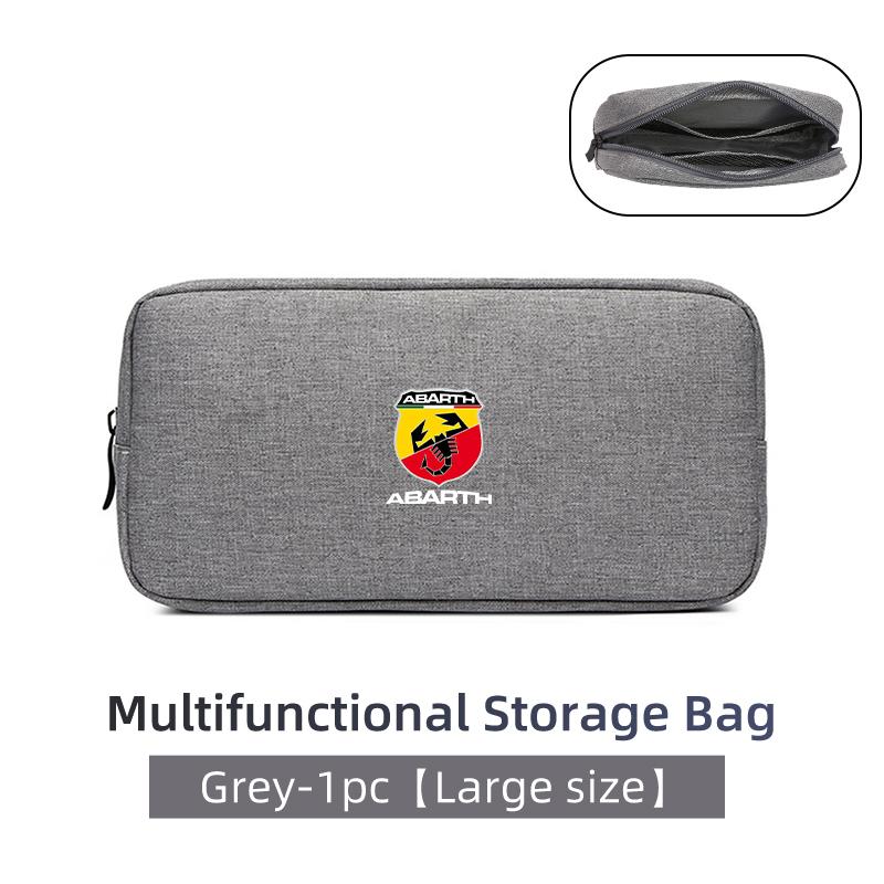 Car Data Cable Charger Portable Hard Disk Organizer Storage Bag For Abarth Freemont Strada 500x Grande Punto Ducato Stilo Palio