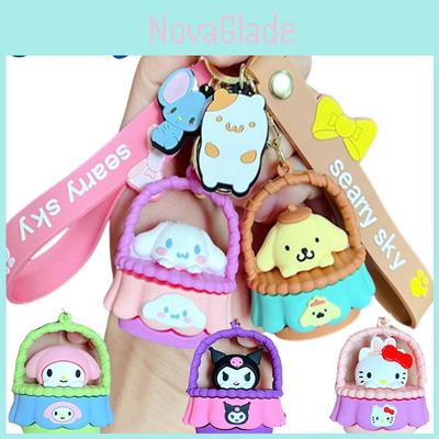 My Melody Pvc Plastic Keychains Toys Keyring Figures Pendant Xmas Gifts