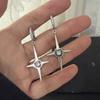 Xiaomi 925 Sterling Silver Vintage Earrings For Women Trendy Simple Firework Zircon Earring Jewelry Prevent Allergy Party Accessories