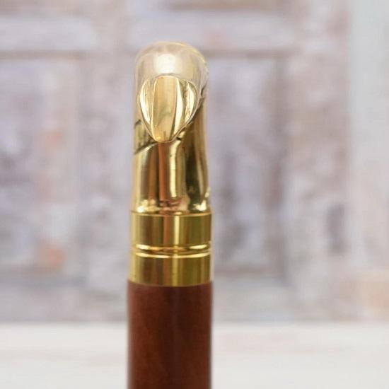 Brass Walking Stick Anchor Cane Gift for Grandfather Father Aluminium Sailor Cane Art Deco Style