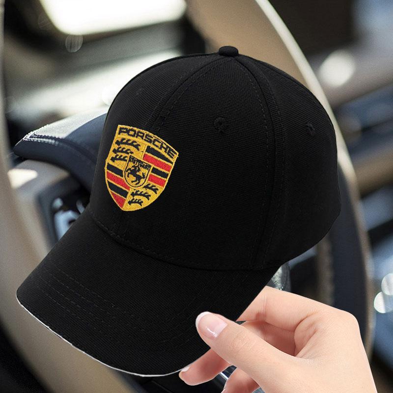 Fashion Men Women Car Decoration Baseball Cap Car Logo Sun Hat For Porsche Boxster Cayenne Panamera Macan Cayman 911 918 996 917 991