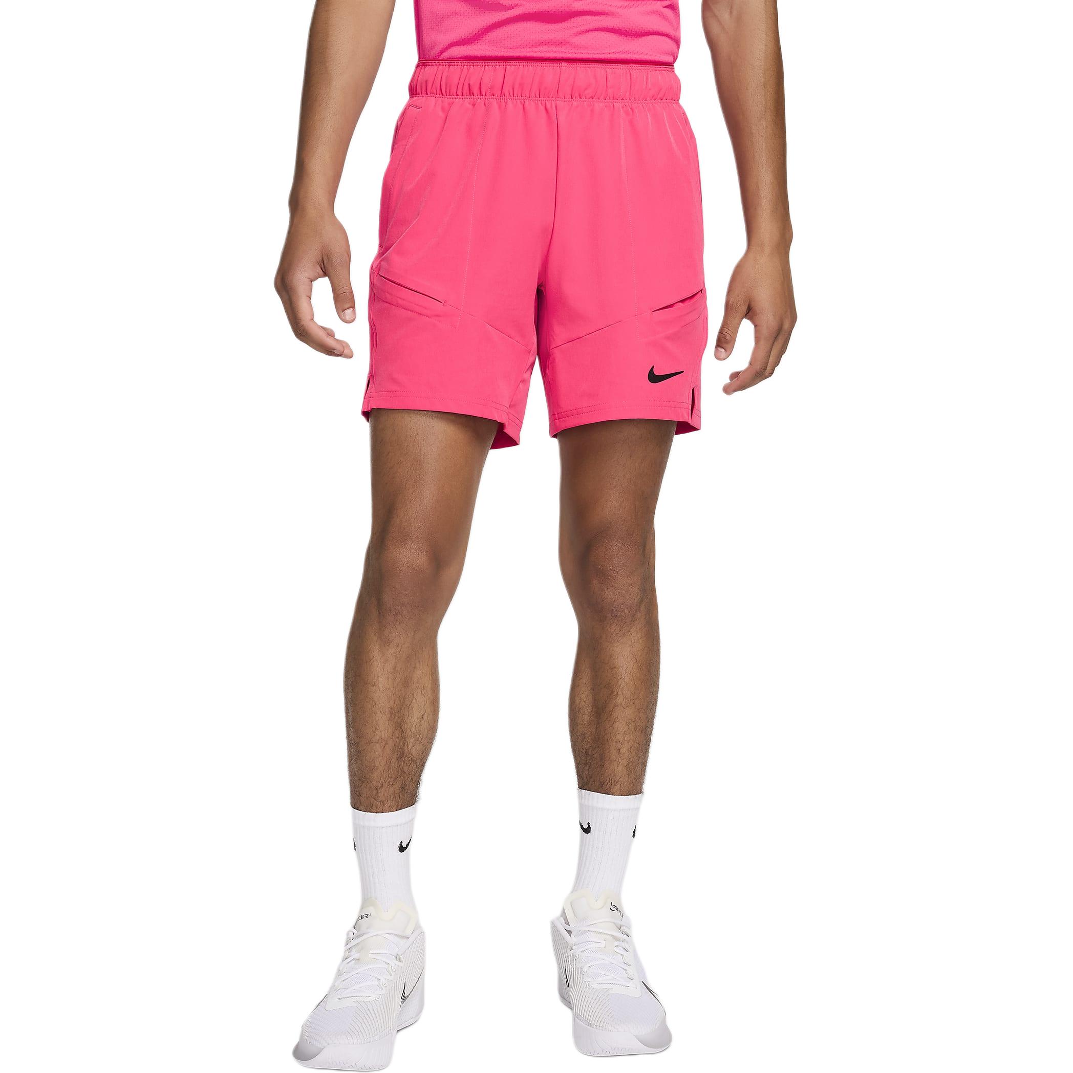 

Nike Court Advantage Dri-FIT 7 стильные удобные дышащие теннисные повседневные шорты мужские шорты Daisy-Pink Black FD5336-629 M