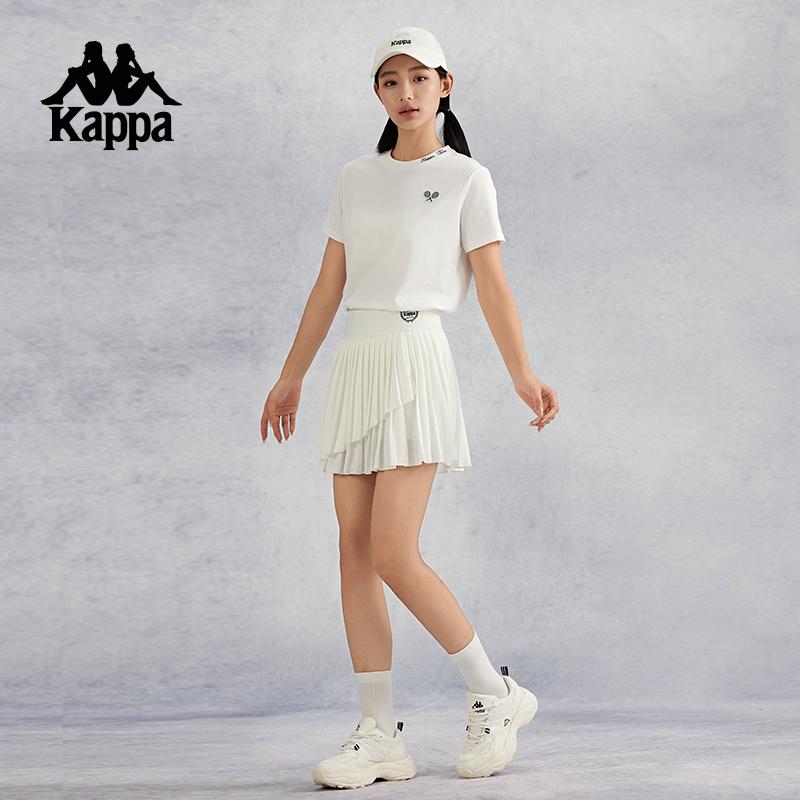 Kappa summer new sports skirt half skirt women's tennis skirt pleated skirt running skirt