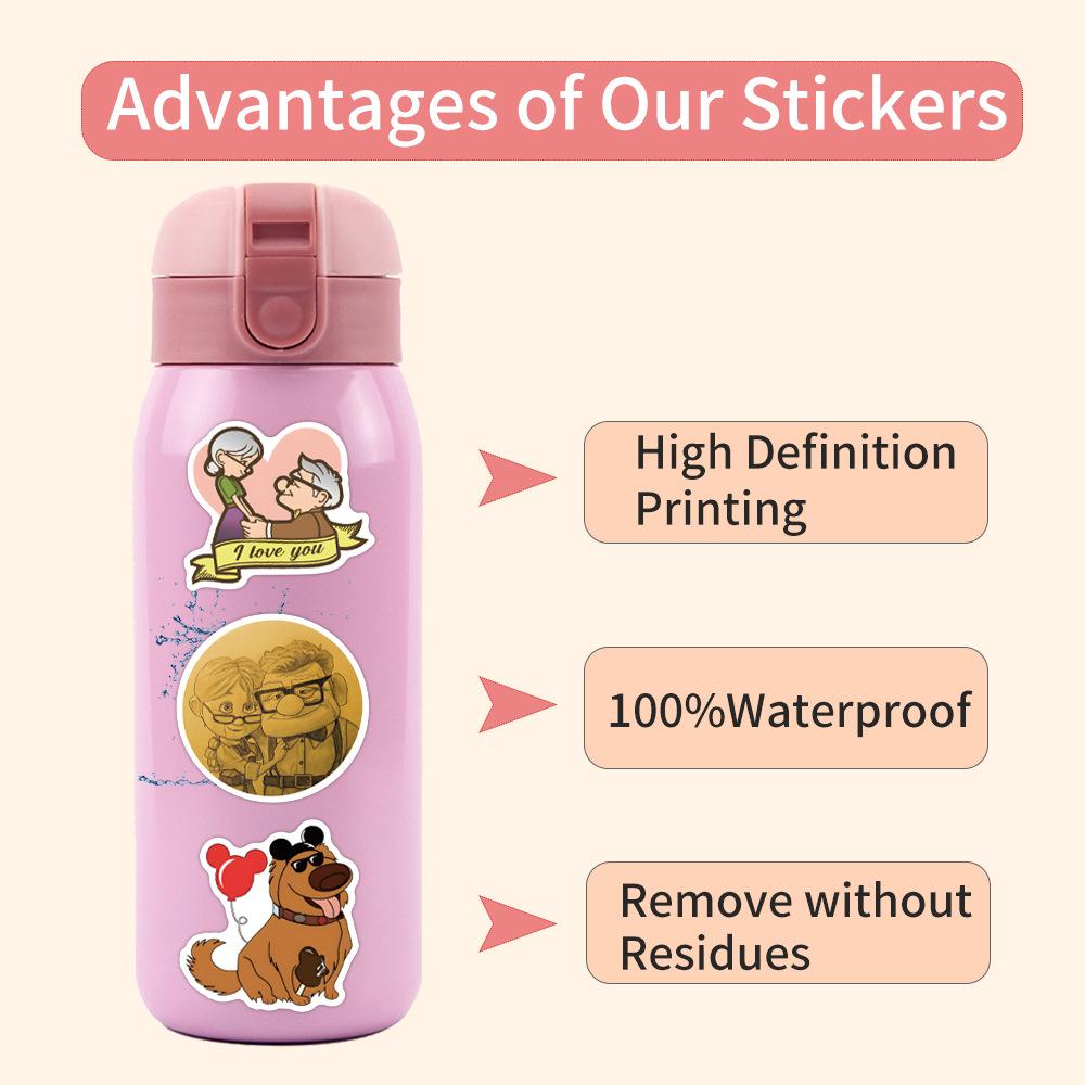 50 Pixar Up Pixar Up Doodle Stickers Scooter Laptop DIY Stickers