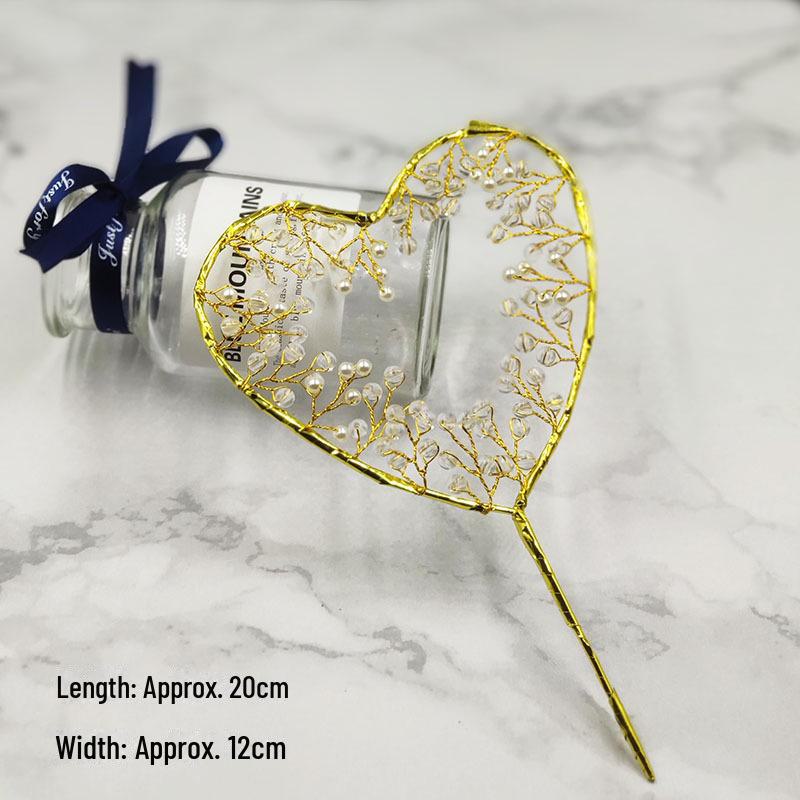 Queen Crown Cake Decoration with Lace, Pearls, and Baby's Breath for Birthdays