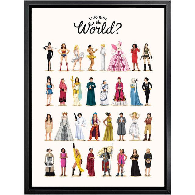 

Персонажи мультфильмов, аниме, постеры и принты, «Будущее женское», холст, картина Girlboss, подарок, настенные феминистские художественные фотографии, домашний декор 21*30cm