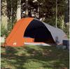 Vidaxl 4-person Dome Tent Grey-orange Waterproof