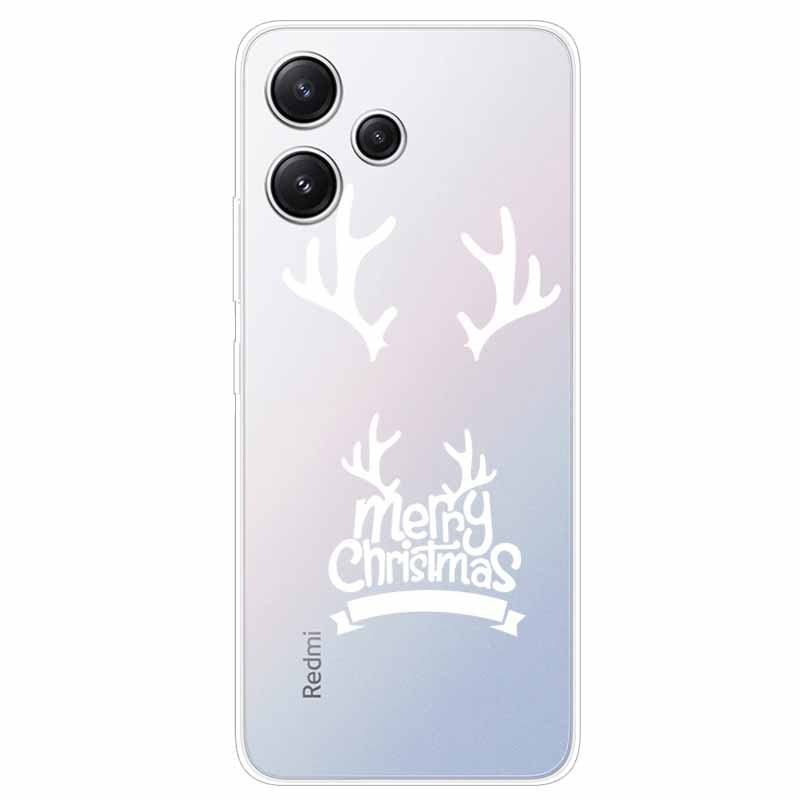 For Xiaomi Redmi 12 Case Flowers Clear TPU Silicon Funda Capa On for Redmi 12 4G / Redmi12 5G Soft Covers Transparent Coque Bags