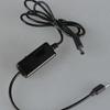 Digital Display USB Type C to DC5521 Power Cable Adjustable Voltages 5V 9V 12V 15V 20V for Multiple Gadgets 118cm Black