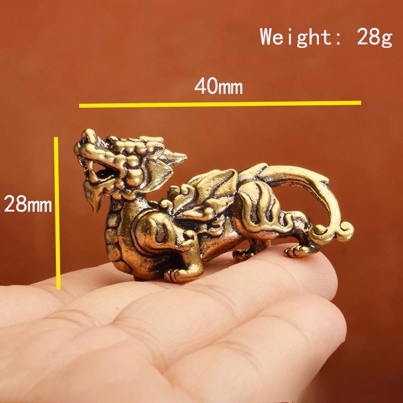 XITAO Figurine Soldați Curajoși din Alamă Vintage Cupru Pur Lucrat Manual Animal de Companie pentru Ceai Decor Versatil pentru Casă și Mașină HJF0622