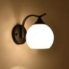 LED Luxury E27 Glass Lampshade Bedhead Wall Light Bedroom Living Room Wall Light Modern Simple Creative Corridor Wall Light