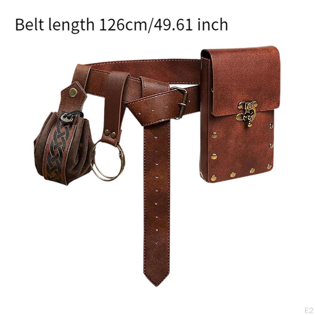 Belt Bag for Men, Casual Phone Holder with Medieval Design