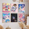 Cartoon L-Lucky S-Star ANIME   Classic Vintage Posters Whitepaper Prints Posters Artwork Kawaii Room Decor