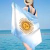 1 Stück Argentinien Flagge Design Strandtuch - Weiche, Saugfähige Mikrofaser, Leicht, Ideal für den Strand, Partys, Reisen, Camping Fan Geschenke