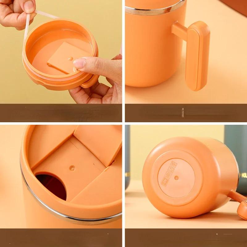 Espresso Coffee Cups Stainless Steel Vacuum Thermal Tumbler Home Office Beer Water Mug with Lid Travel Portable Drinkware 450ML