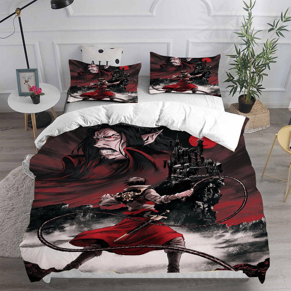 Cosplay Castlevania Trevor Belmont 3D Duvet Cover Bedding Set Pillowcase Quilt