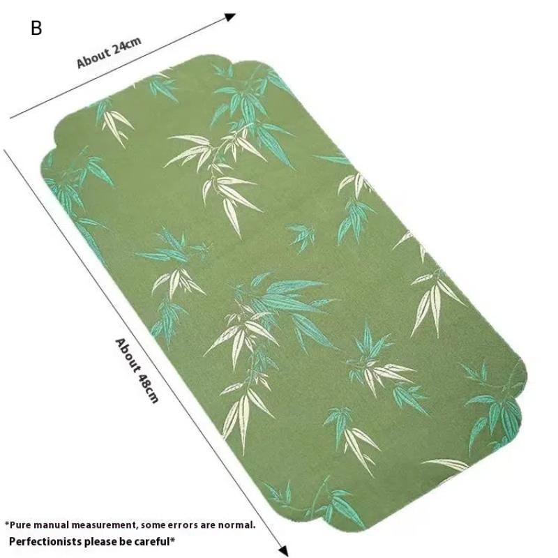 

Double-Sided Tea Mat Non-Slip Dry Brewing Pad For Tea Ceremony Table Decor Traditional Coaster