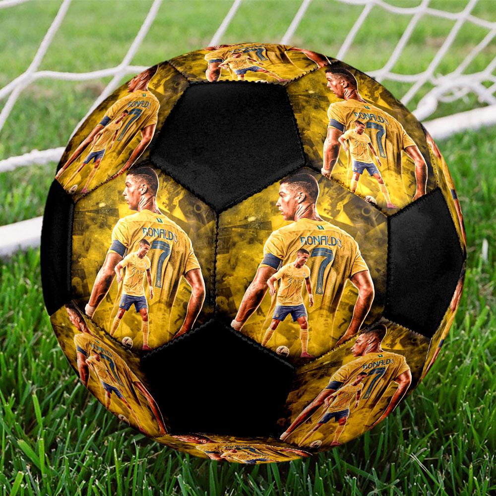 Size 5 Printed Football Resistant Outdoor Training Soccer Ball
