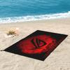 Rog Strix Asus Black And Red Beach Towel Soft Microfiber Quick Dry Absorbent Quick Towels For Bath
