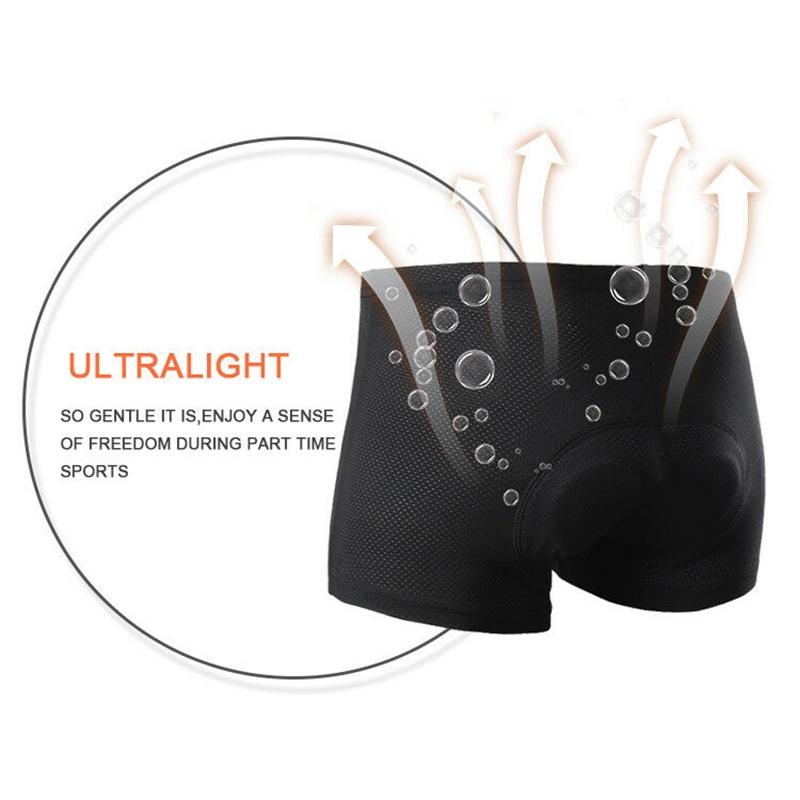 Intimo da ciclismo imbottito 3D da uomo in gel di alta qualità con tessuto a rete ad alta elasticità