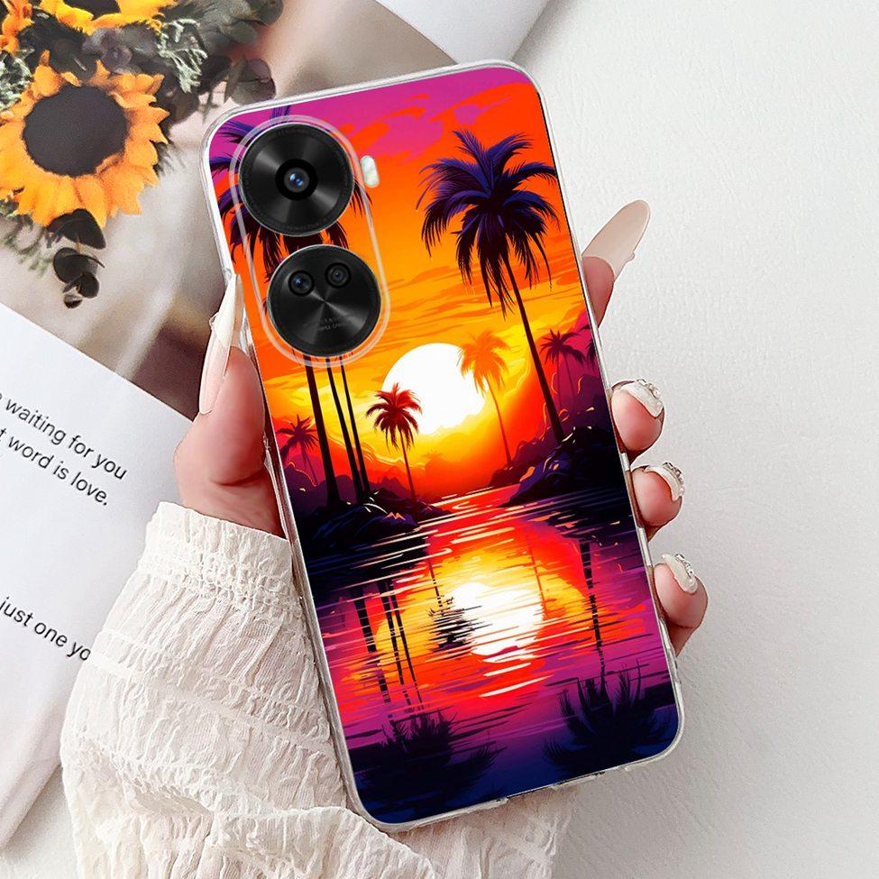 For Huawei Nova 11 SE BON-AL00 Case For Huawei Nova 12 SE Cover BNE-LX1 Luxury Butterfly Love Fashion Flowers Cool Lion Painted