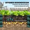 Square Raised Garden Bed Box with Weatherized Steel Frame for Vegetables, Flowers, & Herbs, 120 x 120 x 30cm, Green