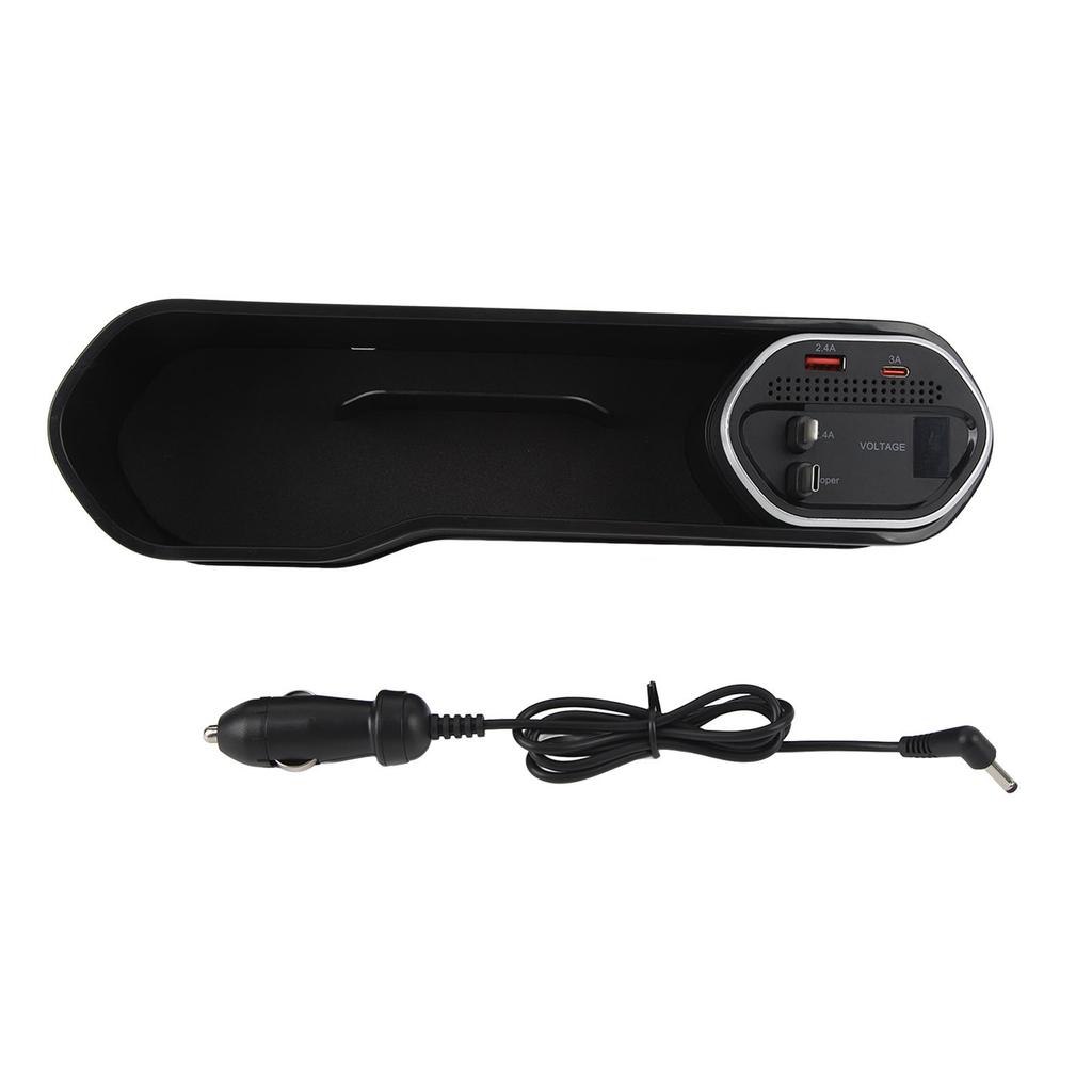 Car Seat Gap Filler Organizer with Charging Function DC12 To 24V Console Side Storage Box Universal for Cars