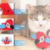 Cat toy bird chirp sound moving wings stuffed toy catnip kick kicker stress relief chewing safety present gift handmade