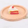 1Pcs 1:12 Dollhouse Wooden Miniature Round Tray Model Furniture Diy Accessories