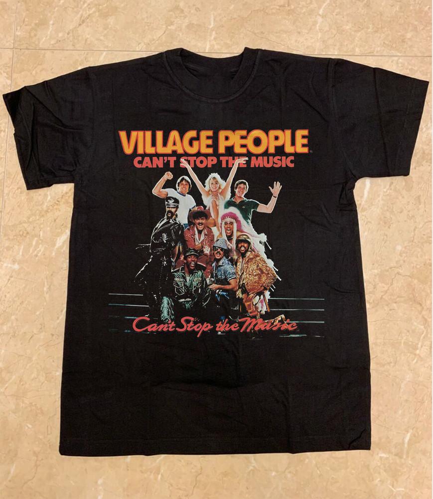 Village People Can#039;t Stop The Music 1980 Gift For Fan S to 5XL Tshirt Unisex T-Shirt XL