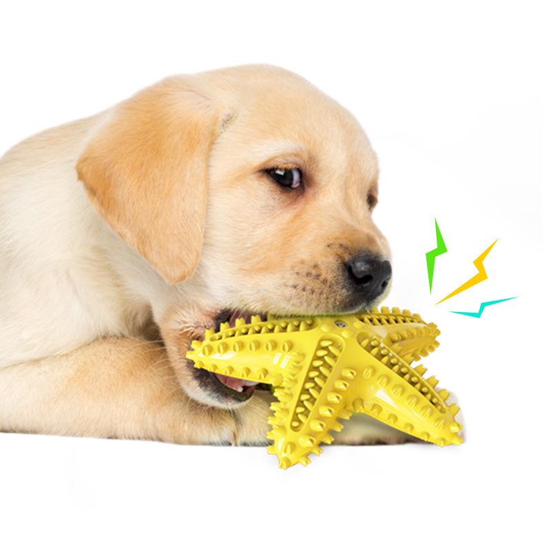 Dog Chew Stick: Bite-Resistant Rubber Toothbrush Toy for Teeth Cleaning
