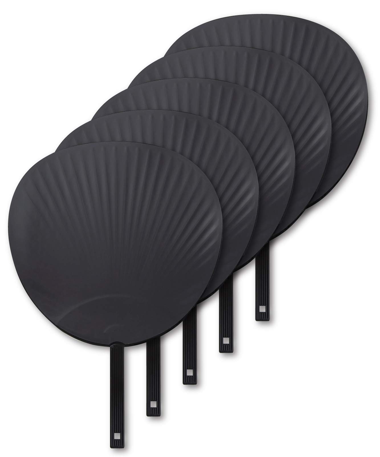 

Джамбо веера для концертов и живых матовых выступлений, черные, (5 вентиляторов)